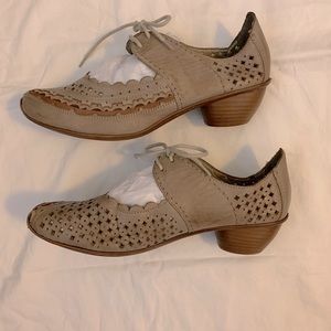 Rieker Mary Jane leather anti stress heel flats